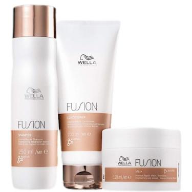 Imagem de Kit Wella Professionals Fusion (Shampoo, Condicionador e Máscara)