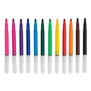 Imagem de Canetinha Hidrocor Ponta Grossa Wave Com 12 Cores - Bazze 614465