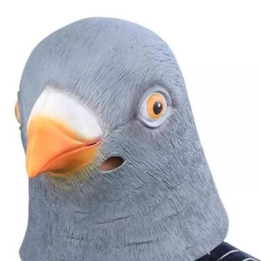 Imagem de Máscara de resina de pombo realista, cobertura facial completa, leve -