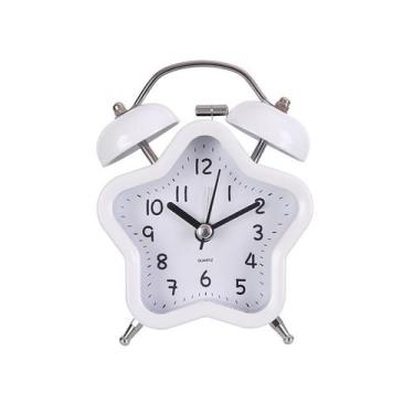 Imagem de Despertador criativo de metal em forma de estrela Twin Bell Silent - y