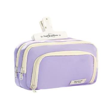 Imagem de Estojo de lápis de grande capacidade roxo Minima Fabric 92g - yiweisai