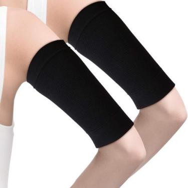 Imagem de Mangas de braço WILLBOND Compression Sport Fitness femininas x4 pretas