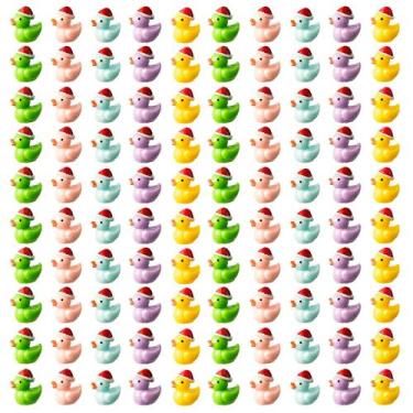 Imagem de Enfeites de Natal Mini Resin Ducks, 100 unidades Haooryx