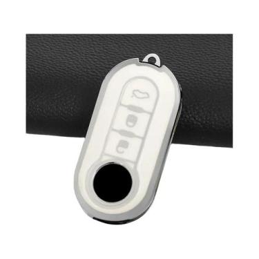 Imagem de Capa De Chave Flip Em TPU Para Fiat 500, Ducato, Panda, 500L, Punto, L