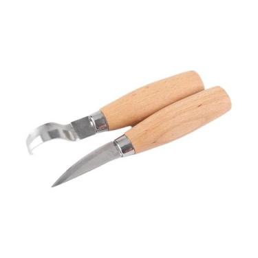 Imagem de Faca De Escultura Ergonômica Em Madeira, Cinzel Gancho Durável, Ferram