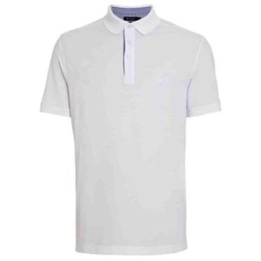 Imagem de Camiseta Individual Gola Polo Branca Pima Cotton-Masculino