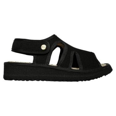 Imagem de Sandália Anabela Feminina Mundo Flex Ortopédico Leve 1008 1028 1022 10