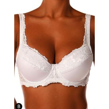 Imagem de Sutiã Demillus 065204 Iridien Com Aro e Bojo Renda e Microfibra Taça B