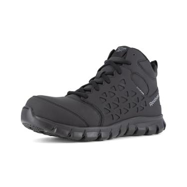 Imagem de Reebok Work Sublite Cushion Work, masculino, Comp Toe, EH, antiderrapante, Hi Athletic Work Shoe, Preto, 11 Wide
