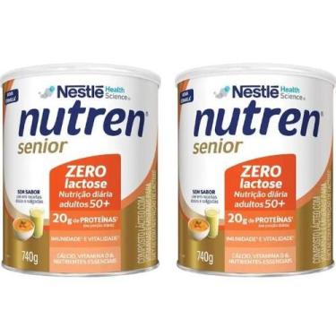 Imagem de Nutren Senior Zero Lactose Sem Sabor - 740g Kit 2 unidades - (Nestle),