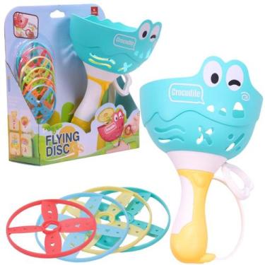 Imagem de Brinquedos Lançador de Disco a Corda Verde Agua CBS1116D Castela