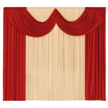 Imagem de Cortina Paris Pra Janela Sala E Quarto Com Bando 3,00 X 2,80 - osmari 