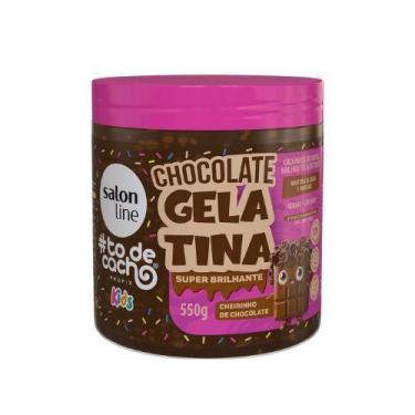 Imagem de Salon line gelatina to de cacho 550g kids chocolate