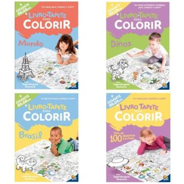 Imagem de Kit 4 Livros Infantil Tapete Para Colorir - TODOLIVRO
