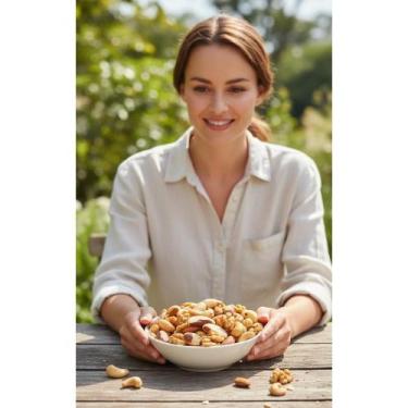 Imagem de Mix 1kg Castanha Caju, Pará, Amêndoa, Nozes Sem Sal - Congratulations 