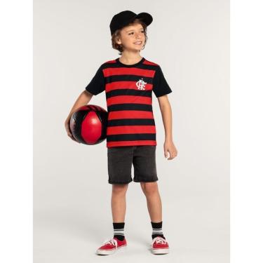 Imagem de Camiseta Unissex Flamengo em malha Infantil Brandili - 719010003-Unissex