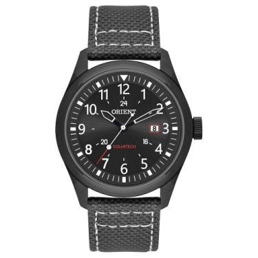 Imagem de Relógio ORIENT masculino solar nylon preto MPSN1003 P2PB