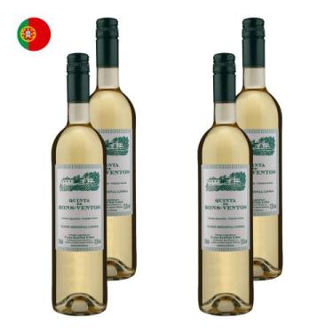 Imagem de Kit 4 Vinhos Quinta de Bons Ventos Branco Portugal 750ml