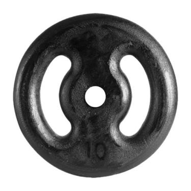 Imagem de Anilha 10KG Pintada IBJ, Unico, Preto