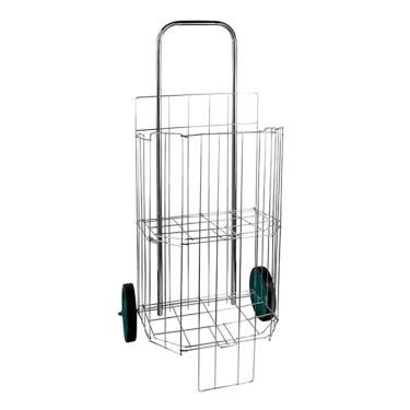 Imagem de Carrinho de Compras Dobrável com Rodízio 33x43cm 5700ARF para Transporte de Supermercado Aramefer