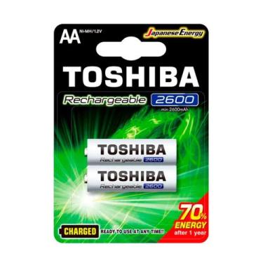 Imagem de Toshiba Recarregável AA 2600mAh 1.2v - Cart. c/2 un