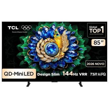 Imagem de Smart TV TCL 85 Polegadas QLED Mini LED 4K A400M WiFi Bluetooth Google TV HDR10+ 144 Hz VRR 85A400M