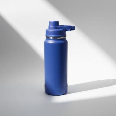 Imagem de Garrafa Térmica MS-922 800ml Aço Inox com Protetor de Silicone - Blihi