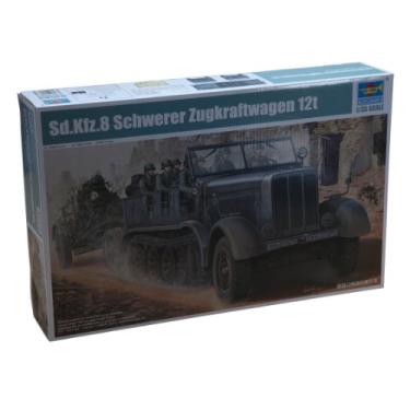 Imagem de Trumpeter - Kit de modelo militar - Veículo militar blindado - SdKfz alemão 8 12 toneladas pesado - Escala 1/35 - A partir de 14 anos - Unisex