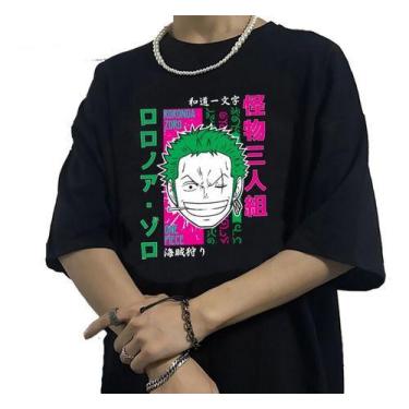 Imagem de Camiseta Masculina Personagem Roronoa Zoro Anime One Piece - Salve Cru
