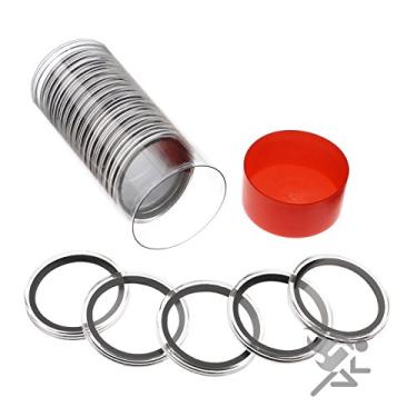 Imagem de (1) porta-moedas Airtite e (20) cápsulas de porta-moedas pretas de 41 mm Air-tite