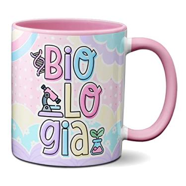 Imagem de Caneca Biologia Profissão Bióloga Profissional Presente (Rosa)