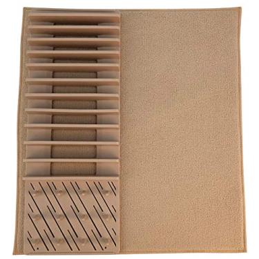 Imagem de ESCORREDOR DE LOUCA C/TAPETE - 60X45CM - BEGE