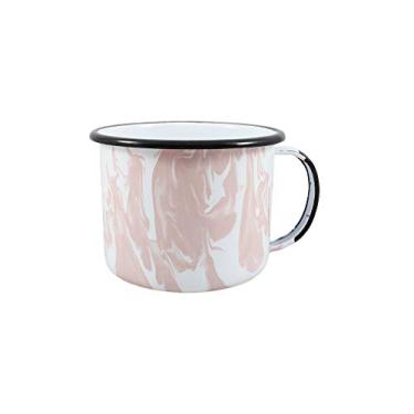 Imagem de Caneca 10 Esmaltado Marmorizada Rosa Claro 670 ml - Ewel
