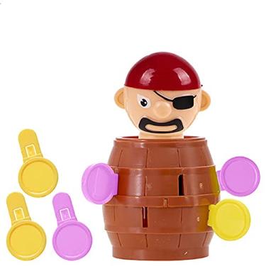 Imagem de Jogo Barril pula pirata crianca infantil com 10 espadas