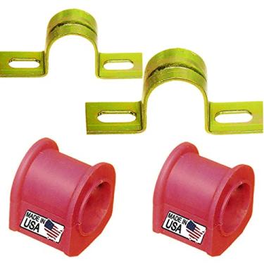 Imagem de Suporte de barra oscilante frontal de 4 peças + kit de bucha CODE RED para modelos selecionados Blazer, Silverado 2500 HD, Suburban, Tahoe, Jimmy, Sierra, Yukon, Escalade, Buchas feitas nos EUA K7326