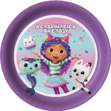 Imagem de Prato 18cm A Casa Mágica Da Gabby 8 Un Festcolor