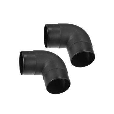Imagem de Motoforti Duto de aquecedor a diesel de ar para carro, tubo de duto de ar quente, saída de cotovelo, conector duplo de 2,36 pol. 60 mm OD preto (conjunto de 2) de longa duração