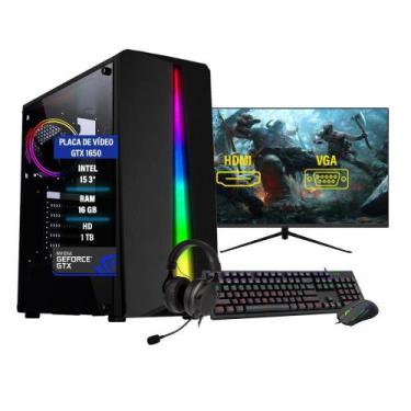 Imagem de Pc Computador Gamer I5 9 Gtx 1050Ti Ram 16Gb Ssd 240Gb Hd - Fonecar In