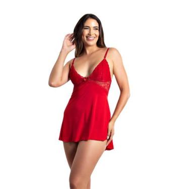 Imagem de Kit 2 Camisolas Noite Sensual Renda Sexy Lingerie - Roupa De Dormir, R