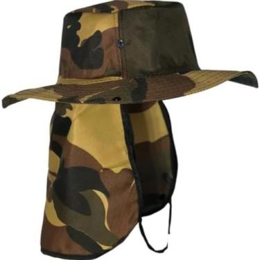 Imagem de Chapéu de Pescador com proteção de Solar - Macvendas , Marrom camuflad