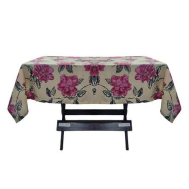 Imagem de Toalha Mesa Oxford Estampado 1,50x1,50 4 Lugares - Magic Enxovais, Ros