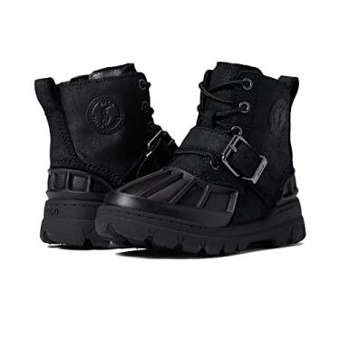 Imagem de Polo Ralph Lauren Oslo High para meninos, Camurça preta/preta, 19