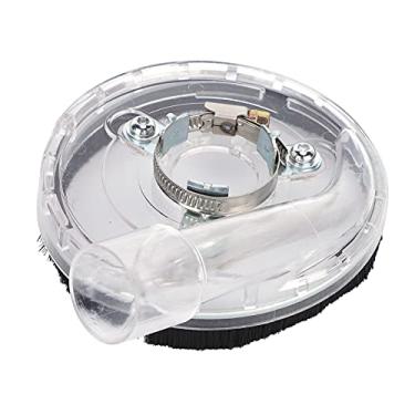 Imagem de Capa de esmerilhadeira, kit de proteção contra poeira destacável, resistente a altas temperaturas, substituição universal PC transparente para polidor úmido para disco de aba de 4 pol.