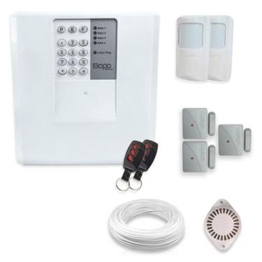Imagem de Kit Alarme Residencial Bopo 5 Sensores Sem Fio e Discadora - Bopo Elet