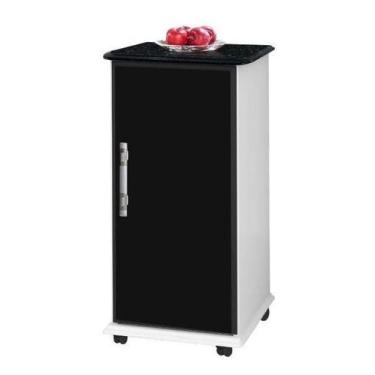 Imagem de Balcão Para Bebedouro Vito Bra / Pre / Marm Com Rodizios - PASSE BEM