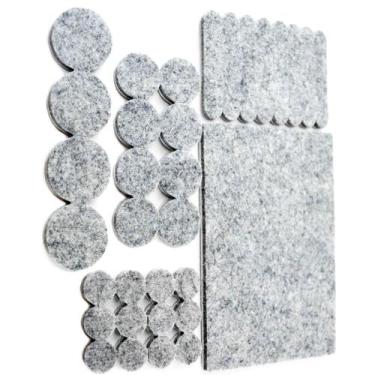 Imagem de Feltro Protetor Adesivo Moveis Janela Porta Kit 33pçs - Climk, Com Fit