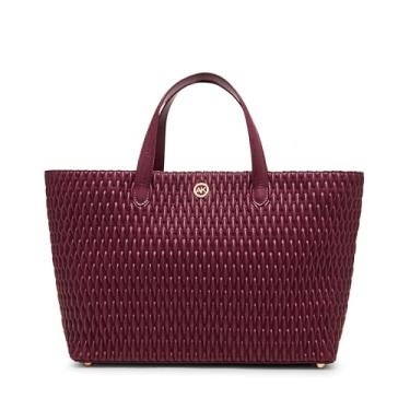 Imagem de Anne Klein Sacola grande com alça superior franzida, Verniz cereja, Large