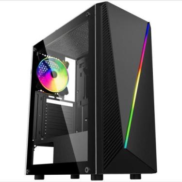 Imagem de Gabinete Gamer K-Mex YAIBA I, Sem Cooler, Sem Fonte, CG-05AA