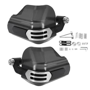 Imagem de REPAIROCK 1 conjunto protetor de mão universal protetor de junta para motocicletas proteção contra frio à prova de vento à prova de chuva tom prata PC liga de alumínio