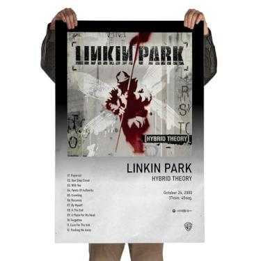Imagem de Poster Autoadesivo 60x90cm Álbum Spotify Hybrid Theory, Rock, Nu-metal, Alternative Rock, Electronic, Alternative Metal